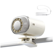 Portable Waist Fan with Secure Clip Air Conditioner Fan with LED Display for Home Travel Camping Cooling Fans A