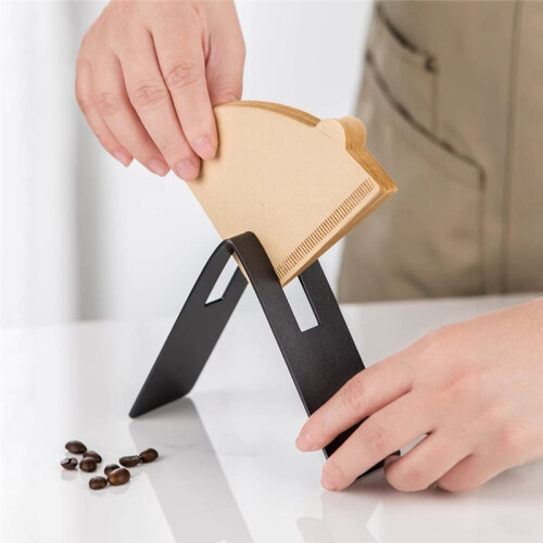 Metal Coffee Filter Holder Pour over Filter Paper Storage Rack Filter Paper Holder Coffee Filter Organizer
