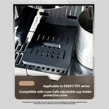 Cup Tray Protector+Brew Seal Ring for ES601/ES655/ES701 Espresso Machine Anti Scratch Drip Tray Cover Mat