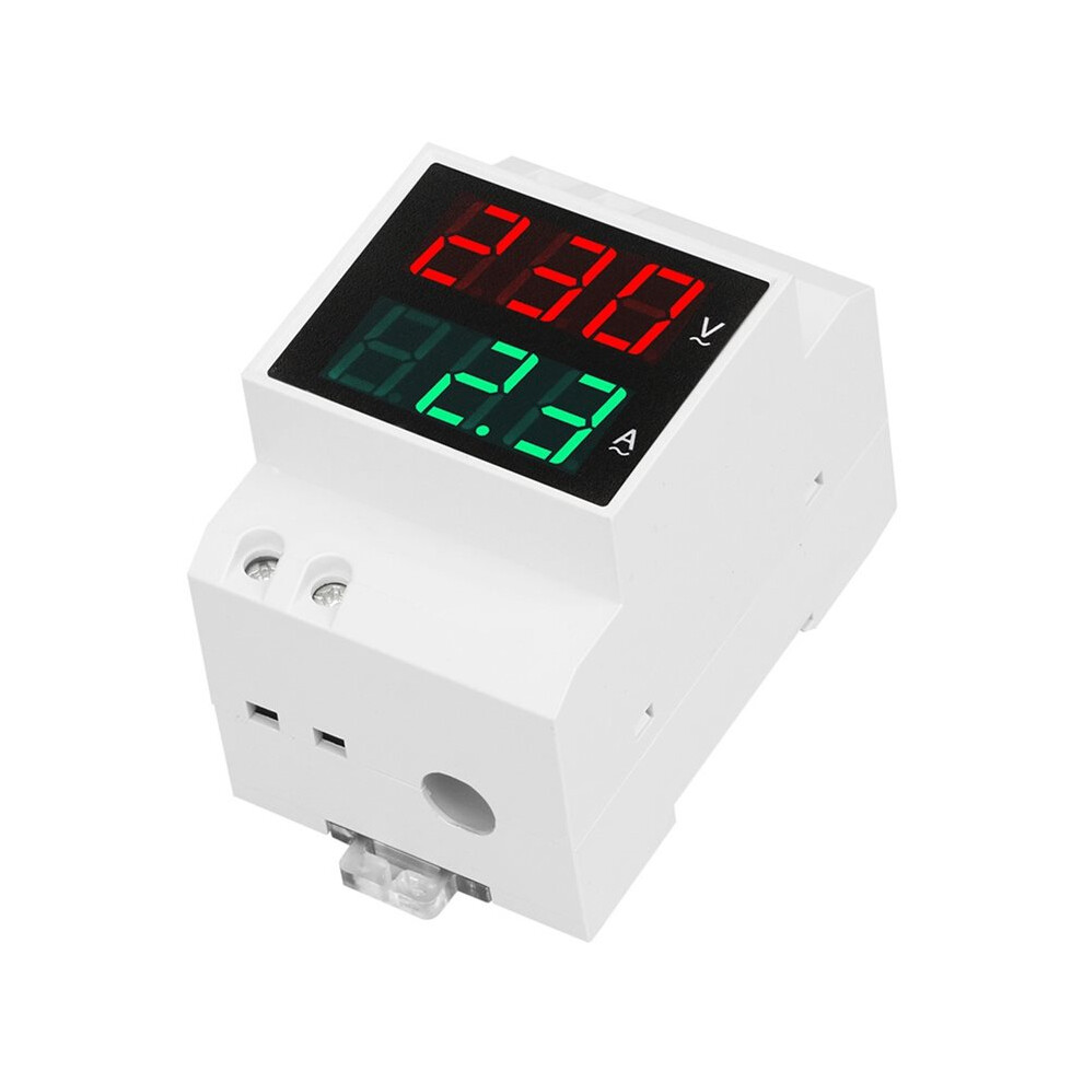 Digital Voltmeter Ammeter Ac80-300V 0.1-99.9A Din Rail High Accuracy Meter 4712639125059
