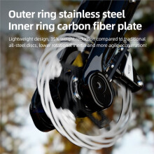 CYCLAMI Bicycle 160/180mm Disc Brake Rotor Floating Carbon Fiber Thickening Anodized Quick Cooling Ultralight Disc