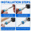 6PCS Universal Magnetic Screwdriver Ring Set, 1/4 Inch Hex Screw Magnetizer for Power Bits 1