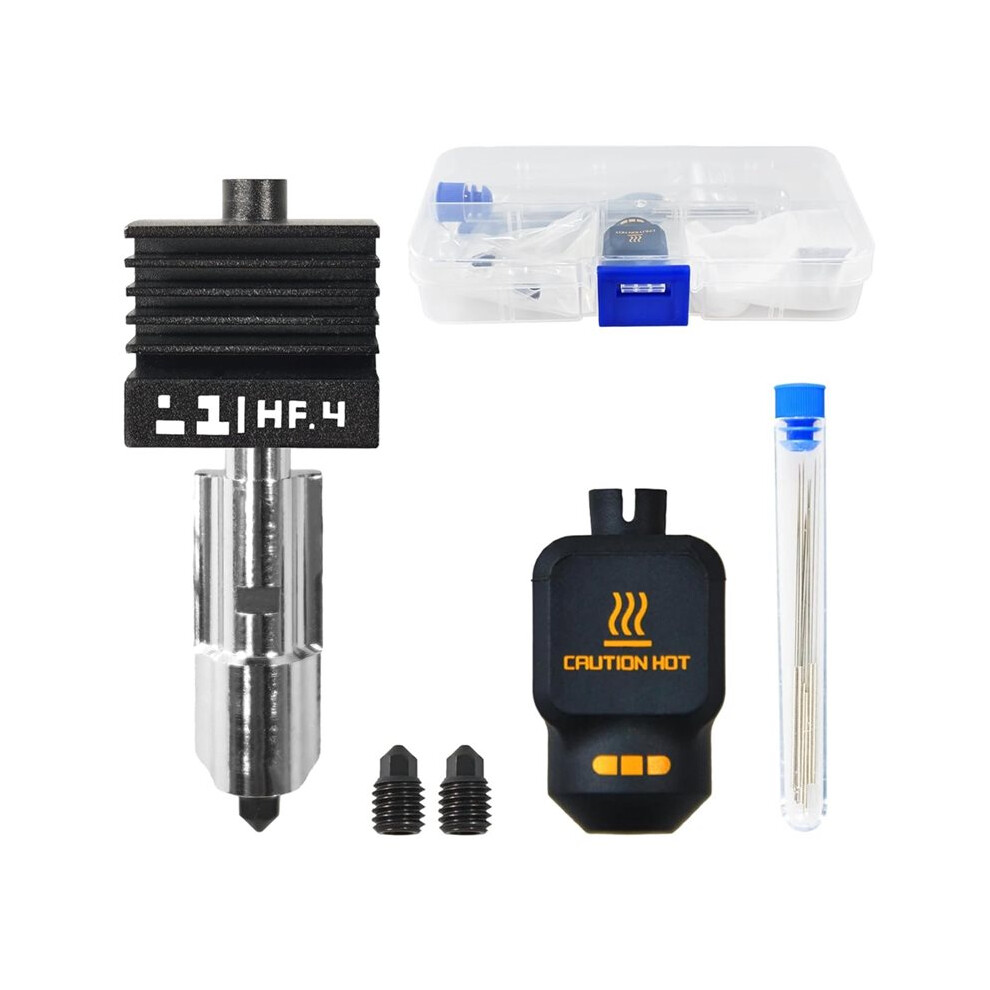 For P2s High Flow Hotend Kits 0.4Mm, Replaceable Nozzle Extruder Hot End,W/2Pcs 0.4Mm Hardened Steel Nozzles 4711205919955