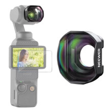 NEEWER Teleconverter for Osmo Pocket 3 Only Magnetic HD Multicoated Optical Glass Lens Attachment