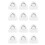 12PCS D-Ring Patch for Inflatable Boat Kayak Dinghy , D-Ring PVC Patch Stand- Paddleboard Canoe Rafting White 1