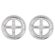2st 6 Inch Ronde Vuurkorf Brander Ring voor Aardgas & Propaan Vuurplaats Open Haard Vuurplaats Brander voor Binnen & Buiten