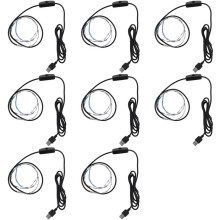 8X Luce Batterica UVC Disinfezione Germicida 5V Lampada Battericida Acari Strisce Luminose Striscia Luminosa un LED 50X1Cm