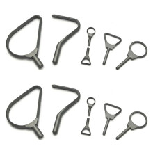 12X Clay Sculpture Scraper Knife Tungsten Carbide Carved Sludge Shaper Pottery Clay Trimming  Loop Tools Accessories