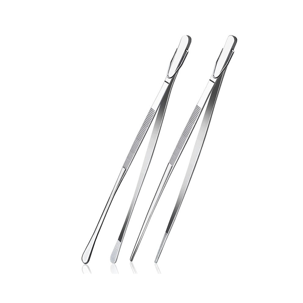 12Inch Kitchen Fine Tweezer Tongs Extra-Long Stainless Steel Cooking Tweezers For Kitchen Food Cooking Sea Food And Bbq 4711127612767