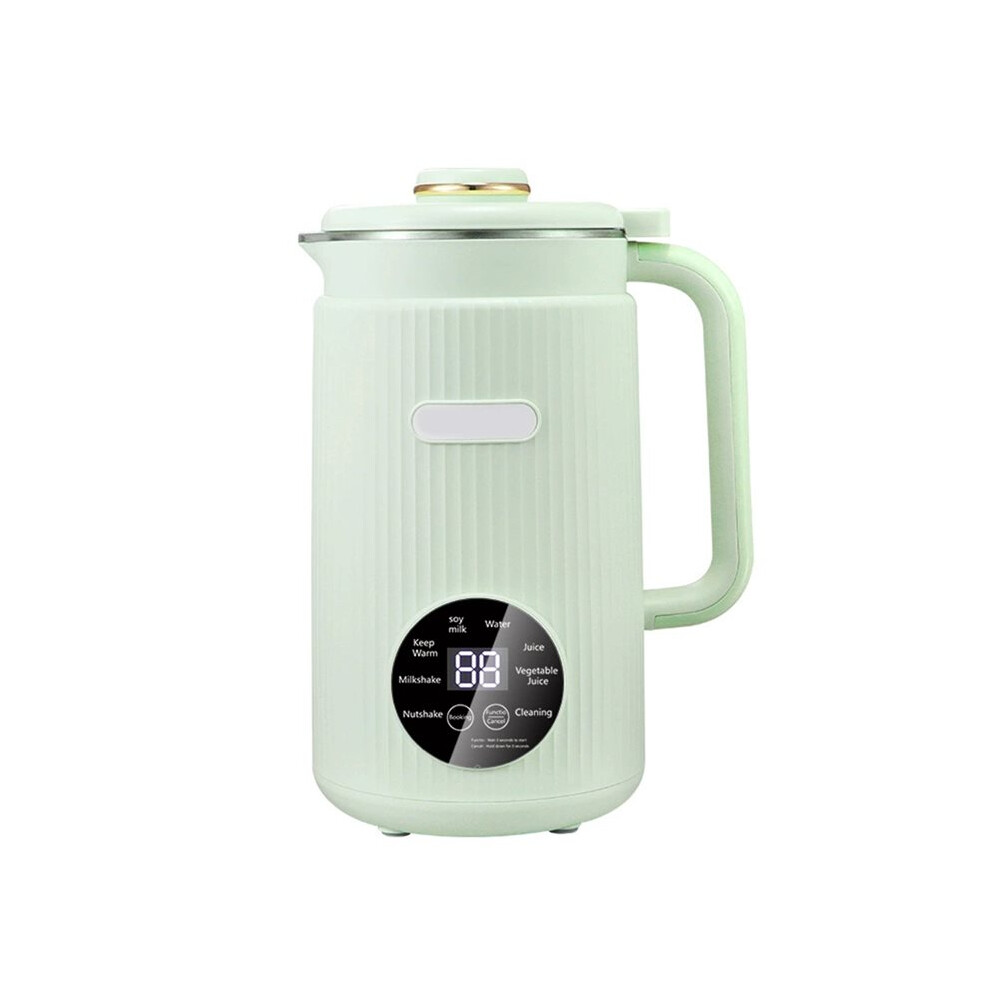 Eu Plug Multifunctional Electric Soybean Milk Machine Food Blender Automatic Fruit Juice Maker Water Boiling Kettl Green 6033986759871