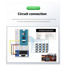 0.96 Inch IIC OLED Display SSD1106 SSD1306 with 4x4 Keyboard 16P Button Display Module Screen Module Electronic Kit 1306