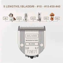 3PCS Detachable Professional 5-in-1 Adjustable Blade, for Animal Arco, Bravura, Chromado, Figura Clippers