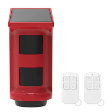 120dB Outdoor Solar PIR Infrared Alarm Waterproof Wireless Burglar Strobe Sensor Home Security Alarm System 433mhz
