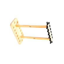 Supporto da Pavimento per Canna da Pesca In Legno Massello A 8 Scomparti, Organizer Verticale per Casa, Garage, Cabina, Barca A