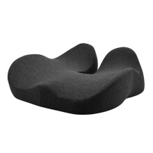Ergonomic Thickened Memory Foam Cushion for Office Chairs - Heavy-Duty Chair Pad with Removable Cover Dark Gray