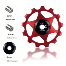 13T Aluminium Alloy Bicycle Rear Derailleur Pulley Wheel for Mountain Road Bikes Gold