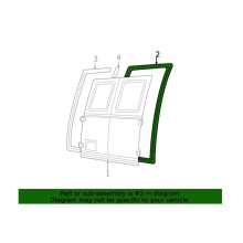 Right Side Door Rear Weatherstrip F3UZ-1543722-A for  E-150 E250 E-350 1992-2014 F3UZ1543722A Waterproof Seal Strip