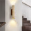 2X LED Wall Light Modern Simple Natural Yellow Travertine Wall Light with  and Down Light 5