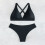 Stringbikinisets met hoge taille voor dames, sexy-rozerood M 6