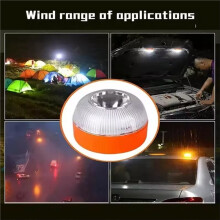 2PCS LED Car Emergency Beacon Light USB Rechargeable Magnetic Induction Strobe Flashing Safety Signal Warning Light