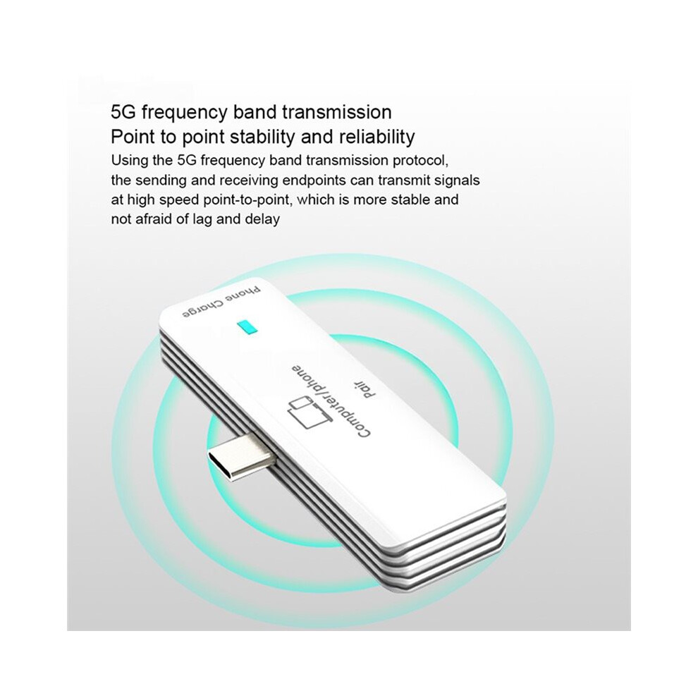 5.8G 1080P Wireless -Compatible Video Audio Transmitter Receiver Extender 50M Wifi Display Tv Dongle For Projector 4712358123329