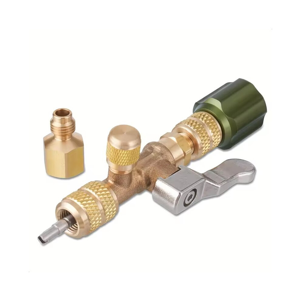 Hvac Valve Core Removal Tool Hs-1430 With Brass Adapters For Various Refrigerants Compatible With R22 R12 R410 R32 R404 4713220811566