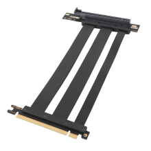 PCIe 4.0 x16 Verlängerungskabel 9,8 Zoll Schwarz 128 Gbps