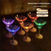 Cocktailglazen Kerst LED Lichtgevende Beker Kelk Barbenodigdheden Festival Feest Bal Club Mok Lichtgevende Wijnglas 6-Delige Set