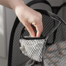 Laundry Basket Foldable Storage Basket with Ventilated Skeleton for Dirty Clothes Easy to Carry and Organize Vertical