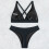 Stringbikinisets met hoge taille voor dames, sexy-rozerood S 7