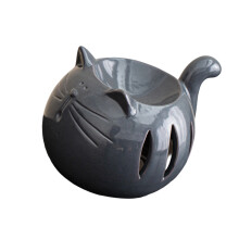 Grappige katten vorm keramische aromatherapie lamp-Kattenmodel