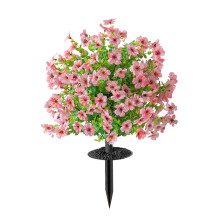 Keine Wartung, Kunststoff-Veilchen-Eukalyptus-Blumencluster-Rosa