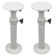 2X Verstelbaar Tafelvoetstuk Afneembaar Tafelvoetstuk Standpootvoetbevestiging -Frame Aluminium Tafelvoet voor RV Boat Yacht