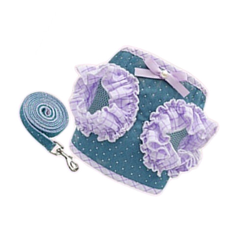 Harnais pour chien, conception sans traction pour petits-S Bleu