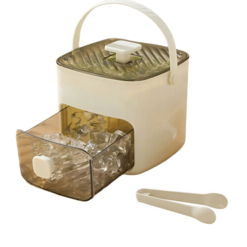 Boîte à glaçons en Silicone de qualité alimentaire, avec-Blanc