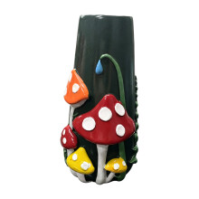 Vases à champignons pour fleurs, décors de champignons-D