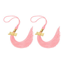 2026 Graduation Year Tassels With Polyester Strand-Pink 2PCS