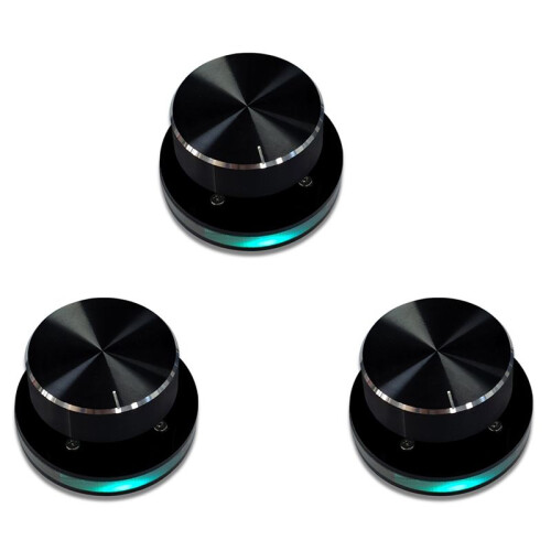 3X USB Volume Controller Computer USB Volume Adjustable Controller Support Shortcut Keys Customizable with RGB