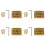 4X 3 String Guitar  String Bridge Bridge Pull String Hard Tail Guitar Bridge Tail 3 String Guitar Replacement Gold 2
