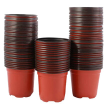 350 pcs Plastic Flower Seedlings Nursery Supplies Planter Pot/Pots Containers-150 pcs 12cm x 10cm & 200 pcs 10cm x 9cm