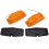 2pcs Orange Retro Front Grill Light LED  Lamp for  Truck Lorry Front Double Burner Indicator Light 4