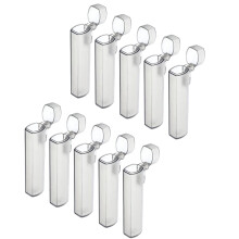 Pack Of 10 Miniature Plastic Toothpick Holder Case Portable For