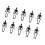 10pcs Halloween Skeleton Party Decoration Plastic Figures-Black 1