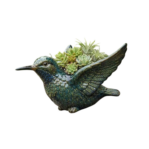 Minimalists Resins Succulents Holder Waterproof Practical-Green