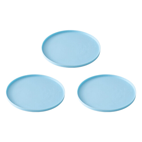 Flexible Feeding Pad For Pet Placemat Bowl Mat Dining-Blue