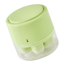 Small Area Saving Ice Cubes Tray 7 Sections Press To-Green