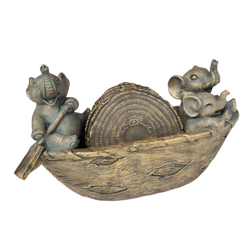 Unique Elephant Pattern Coasters Resin Cup Mats For-bronze
