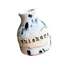 Creative Cats Whiskers Holders Mini Flower-Black and white resi