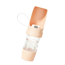 Convenient Pet Travel Cup Holds Water And Dry Food For-Pink
