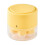 Durable Press Out Ice Cubes Molds 7 Cavities Ice Tray-Yellow 1